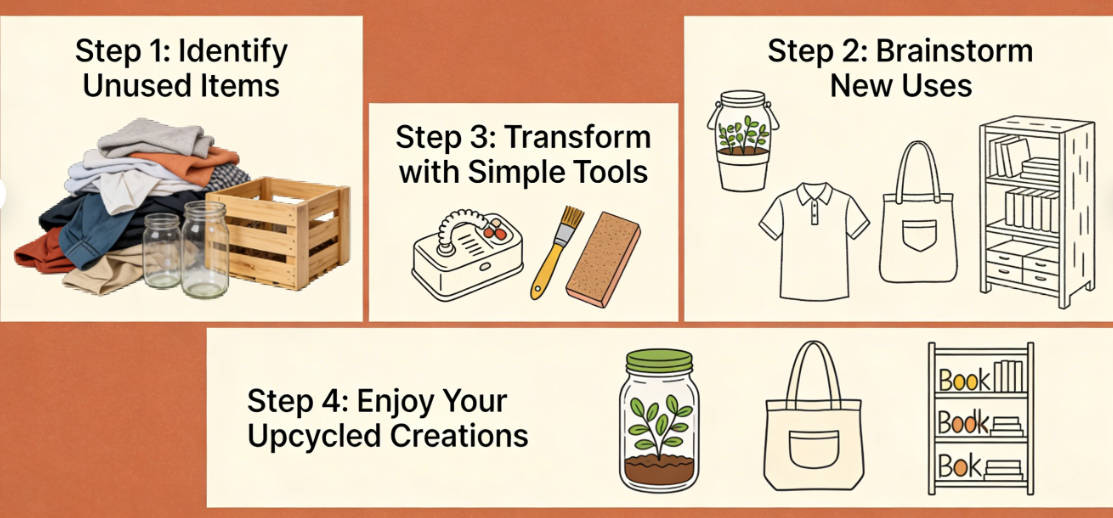 Repurpose and upcycle items you already own